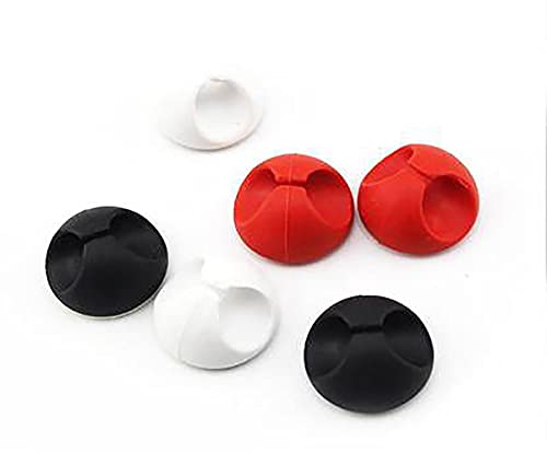 RKPM HOMES Cable Holder Clips Multipurpose Cable Organiser Clip with Double Tape -Multi Color Set of 18 Clips