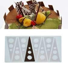RKPM HOMES Mini Silicone Chocolate Insert Mould Cake Decoration Mould Decor Mould (Triangular Insert)