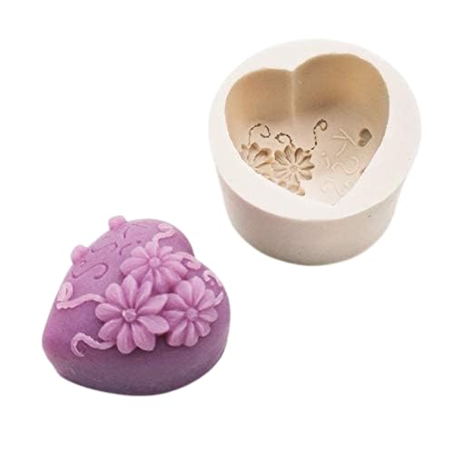 RKPM HOMES Cake Mould I 3D Fondant Small Love Flower Silicone Mold I Special for Valentine's Day I for DIY Handmade Candle Ornament, Cake Décor, Aromatherapy, Soap, Resin Art Craft (Multi Rose)