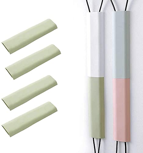 RKPM HOMES Cable Protector I Concealer Cord Cover I Self-Adhesive Wall Mount Paintable Cable Management for Home, Office, Warehouse I Easy to Unfold & Open I Raceway to Hide Wires (Pack of 4, Green)