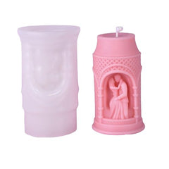RKPM HOMES Candle Molds I 3D Couple Silicone Scented Castle Mould I Special for Valentine's Day I Succulent Molds for Handmade Ornament Aromatherapy Soap, Clay, Resin Epoxy Casting, Art Crafts (A)