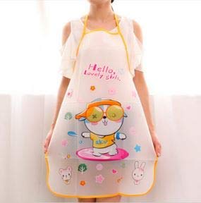 RKPM HOMES Cute Kitchen Waterproof Cooking Apron for Women Girlfriend Kids 3 Pcs Blue Color