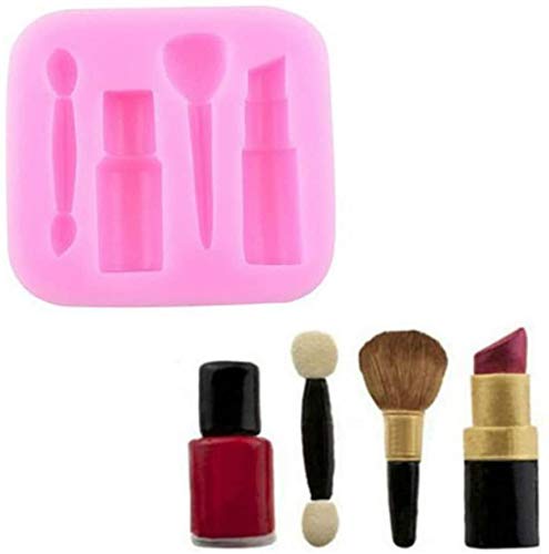 RKPM HOMES Makeup Design Fondant Cake Molds 3D Silicone Soap Chocolate Candy Decorative Baking Bakeware Mould. (Eyebrow Pencil Makeup Mold)