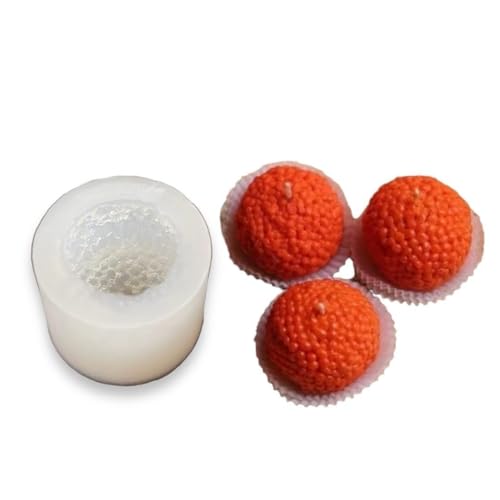 RKPM HOMES Food Candle Mold I 3D Fondant Mithai Shape Silicone Epoxy Mould I for DIY Handmade Ornament Chocolate, Cake Décor, Aromatherapy, Soap, Resin Art Craft Making Home Office Décor (Laddu)