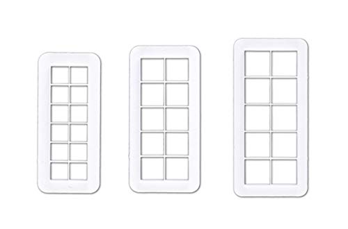 RKPM HOMES Cookie Cutter - Geometric Multicutter-Square Cake Fondant Cutter - 3 Size, Square Biscuit Cutters, Novel Creative Cake Decorating