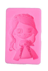 Silicone Fondant Mold Chocolate Candy Gumpaste Sugarcraft Cake Decorating Tools Paper Clay Mold (Wedding Girl & Boy Fondant)