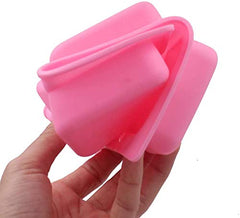 RKPM HOMES Silicone Brownie Pan Molds for Baking, Cupcake, Cheesecake, Cornbread, Muffin, Sponge Cake, Soap, Resin Epoxy Casting Mold (26 x 15.8 x 2.5 cm)