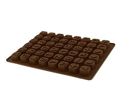 RKPM HOMES Silicone Chocolate Mold Candy Mold Jelly Ice Cube Tray Muffin Sugar Craft Fondant Mold Mould Cake Decorating Tools (48 Cavity Alpha Number Symbol Mold)