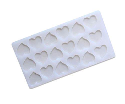 RKPM HOMES Mini Silicone Heart Chocolate Insert Mould Cake Decor Mould (18 Small Heart Insert)