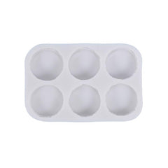 RKPM HOMES Macaron Mold I 3D Fondant Hamburger Round Silicone Baking Mould Tray I for Handmade DIY Jelly Mousse Cake Dessert Candy Gum Paste Pastry Polymer Clay Muffin Cupcake Décor Tools - 6 Cavity
