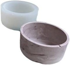 RKPM HOMES Candles Holders Resin Mold I Concrete Silicone Epoxy Casting Mould I for DIY Handmade Art Crafts Jewelry Storage Box Ring Trinket Container Flower Pot Holder Home Décor (Round Without Lid)