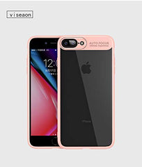 RKPM I Phone 8 Plus Protective Cover Silicone Transparent TPU Shell (Cover) Pink