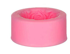 3D Candle Mold, Cylindrical Flower Silicone Mold, Used to Make Beeswax Candles, Soap, Bathroom Bombs, Crayons, Handmade Soap. (Rose Garland)