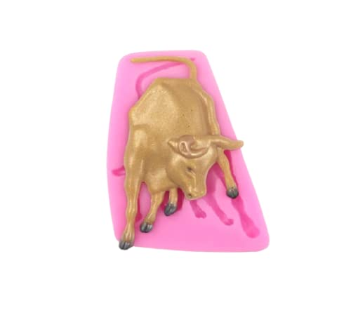 RKPM HOMES Bull Shape Cake Mould | Bullfight Silicone Fondant 3D Candy Mold | Baking Tools for Cake Chocolate Candy Ice Jelly Soap Pudding | Cake Baking Moulds | Bakeware Molds | Multicolor