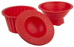 RKPM HOMES 3 Pack Giant Big Silicone Cupcake Cake Mould Top Cupcake Bake Set Baking Mold