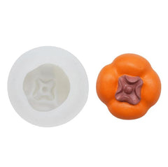 RKPM HOMES Candle Molds | 3D Fruits Shape Fondant Silicone Wax Mould | Succulent Molds | Handmade Candles Making | Mould for Mousse Dessert Soap Cake DIY Decorating – 1 Cavity (Persimmon Shape)
