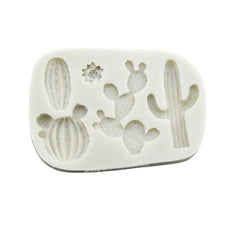 RKPM HOMES 5-Cavity Cactus Silicone Fondant Mold Cacti Sugarcraft Chocolate Candy Mold Cupcake Cake Decorating Tools Polymer Clay Mold Pack of 1 Cactus Mold Size - 11.1 X 8 X 1.2 Cm