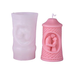 RKPM HOMES Candle Molds I 3D Couple Silicone Scented Castle Mould I Special for Valentine's Day I Succulent Molds for Handmade Ornament Aromatherapy Soap, Clay, Resin Epoxy Casting, Art Crafts (B)