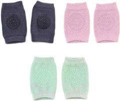 RKPM HOMES Baby Knee Pads - Crawling Knee Pads for Baby Infant Toddler - Unisex Pink & Green Pair