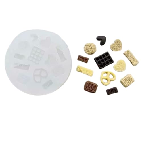 RKPM HOMES Cookie Fondant Mold I 3D Silicone Donut Mould I for DIY Handmade Sugarcraft Cake Decoration, Polymer Clay, Candy, Cupcake, Jelly, Muffin, Soap Resin Wax Making (Mini Different Shape)