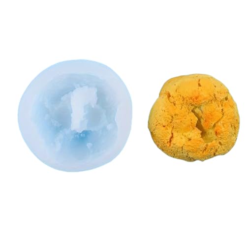 RKPM HOMES Cookies Shape Candle Mold I 3D Bread Silicone Scented Mould I for DIY Handmade Ornament Chocolate, Cake Décor, Aromatherapy, Soap, Resin Art Craft Making, Home Decoration
