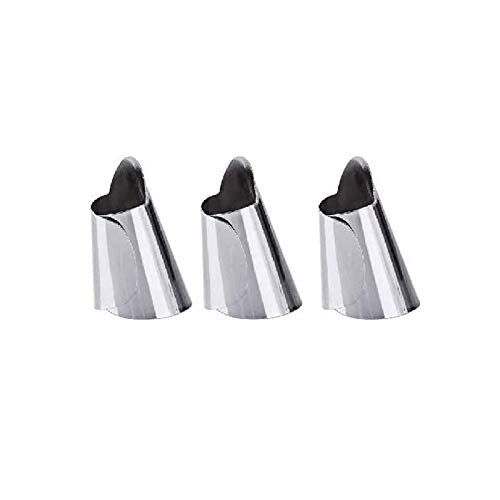 RKPM HOMES® Finger Guard for Cutting Finger Hand Protector Guard, Stainless Steel Finger Guard Cutting Protector Kitchen Safe Slice Tool, Avoid Hurting When Slicing, Chopping and Dicing (3 Pcs)