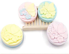 RKPM HOMES Silicone Cake Baking Pan Jelly Pudding Mousse Mould Nautical Handmade Cloud Cold Process Soap Mold (4 Cavity Butterfly Mold)