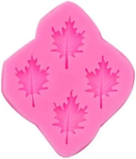 RKPM HOMES Leaf Shape Chocolate Fondant Mold I 3D Mini Ginkgo Leaves Candy Mould Tray I for DIY Homemade Cake Décor Cupcake Topper Chocolate Donut Ice Cube Polymer Clay Soap Resin Art Crafts (B)