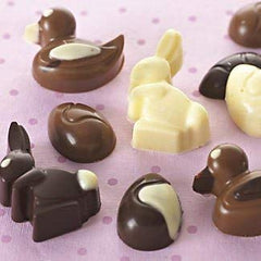 RKPM HOMES Rabbit and Duck Shape Chocolate Mould | Silicone Candy Mold | Baking Tools for Cake Chocolate Candy Ice Jelly | Cake Baking Moulds | Bakeware Molds | Brown – 14 Cavity