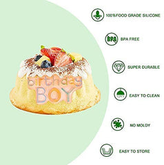 RKPM HOMES Birthday Boy Shape Cake Mould | Silicone Fondant 3D Candy Mold | Baking Tools for Cake Chocolate Candy Ice Jelly Soap Pudding | Cake Baking Moulds | Bakeware Molds | Multicolor