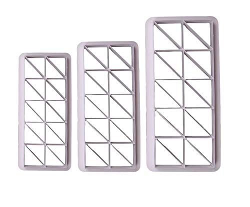 RKPM HOMES Cookie Cutter - Geometric Multicutter- Triangle Cake Fondant Cutter - 3 Size, Triangle Biscuit Cutters,Novel Creative Cake Decorating(Triangle)