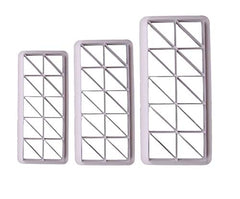 RKPM HOMES Cookie Cutter - Geometric Multicutter- Triangle Cake Fondant Cutter - 3 Size, Triangle Biscuit Cutters,Novel Creative Cake Decorating(Triangle)