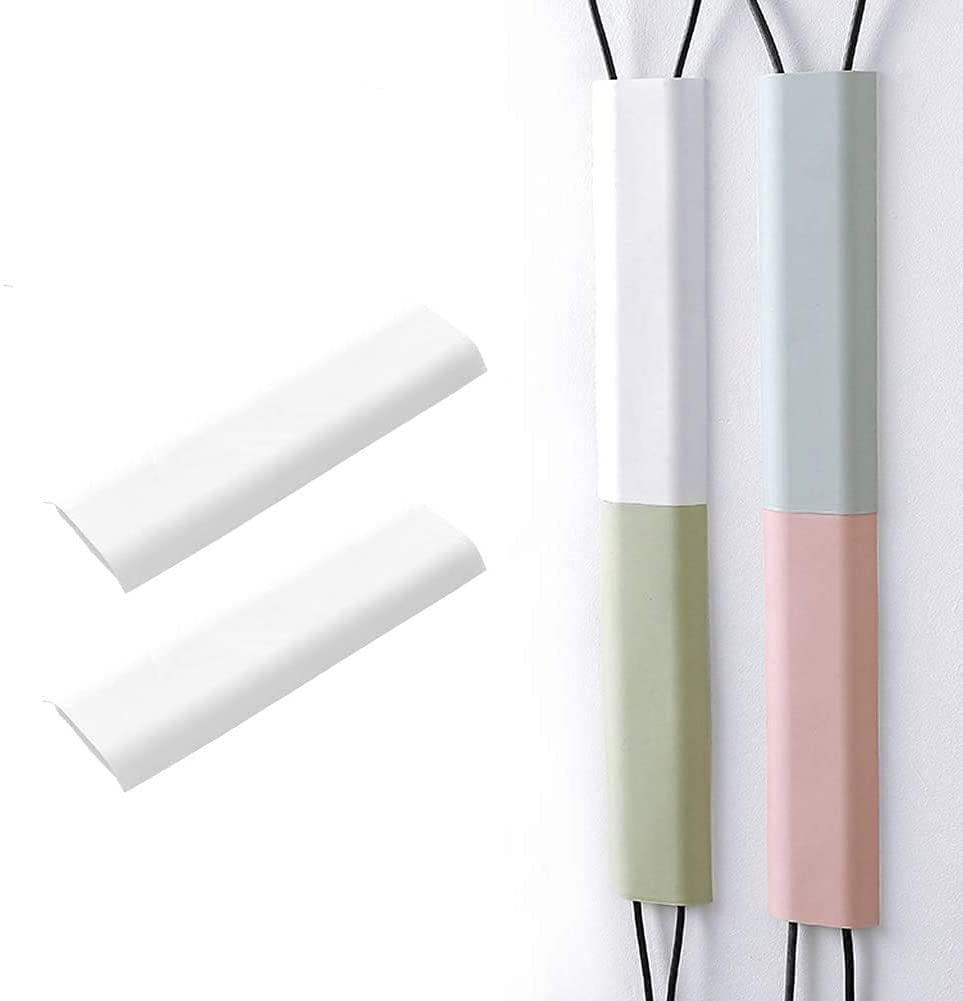 RKPM HOMES Cable Protector I Concealer Cord Cover I Self-Adhesive Wall Mount Paintable Cable Management for Home, Office, Warehouse I Easy to Unfold & Open I Raceway to Hide Wires (Pack of 2, White)