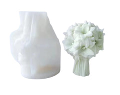 RKPM HOMES Flower Bouquet Candle Mold I 3D Lily Basket Pillar Silicone Epoxy Mould I Special for Valentine's Day I for DIY Handmade Ornament Aromatherapy Soap Resin Art Craft Making Home Party Décor