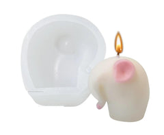 RKPM HOMES Elephant Shape Candle Mold I 3D Fondant Mother & Baby Silicone Pillar Epoxy Sculpture Mould I for DIY Handmade Ornament Chocolate, Cake Décor, Aromatherapy, Soap, Resin Art Craft (Down)
