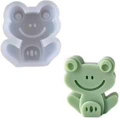 RKPM HOMES Mini Animal Shape Candle Mold I 3D Car Freshie Silicone Sculpture Mould I for DIY Handmade Aromatherapy Gypsum Soap Cake Décor, Aroma Beads Car Freshie, Resin Art Craft Making (Frog)