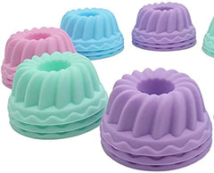 RKPM HOMES Jelly Silicone Baking Cups Pumpkin Silicone Molds for Jelly Nonstick Fancy Dessert Mold - Bpa Free Jello and Mini Cakes Molds Size 5.7 x 4 x 3 CM (12 Pcs)