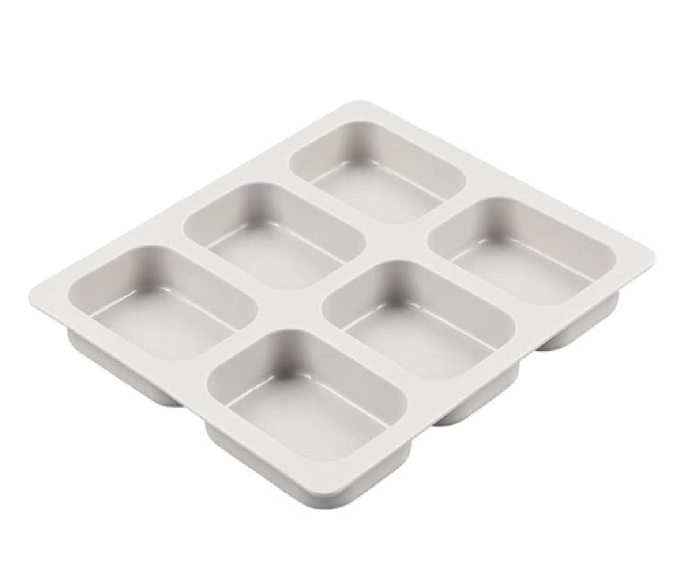RKPM HOMES Soaps Molds | Silicone Rectangle Shape Mould | Handmade Sharp Edges Soap Making Forms | 3D Moulds for Cake Chocolate Candy Ice Jelly Brownie Dessert | Multicolor - 6 Cavity