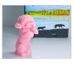 RKPM HOMES Stand Dog Shape Candle Mold I 3D Fondant Pillar Silicone Epoxy Mould I for DIY Handmade Ornament Chocolate, Cake Décor, Aromatherapy, Plaster, Soap, Resin Art Craft Making - 1 Cavity