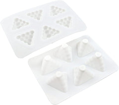 RKPM HOMES Bubble Pyramid Candle Mold I 3D Round Fondant Boho Style Silicone Wax Mould I Succulent Molds for DIY Handmade Aromatherapy, Ornament, Cake Décor, Soap Resin Art Craft Making – 6 Cavity