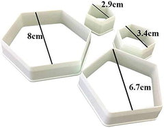 RKPM HOMES 4-Pieces DIY Cake Plunger Cutter Molds Sugarcraft Cake Decorating, Football Shape Cutter