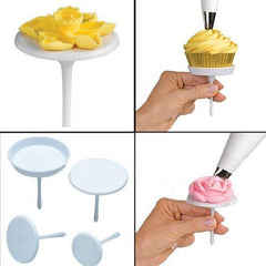 RKPM HOMES Cake Nail Flower DIY Cake Decorating Tool, Biscuit Cutters Sugarcraft Cake Decorating, Muffin Decoarting Tool with Scissors (Cake Nail Flower with Scissors)