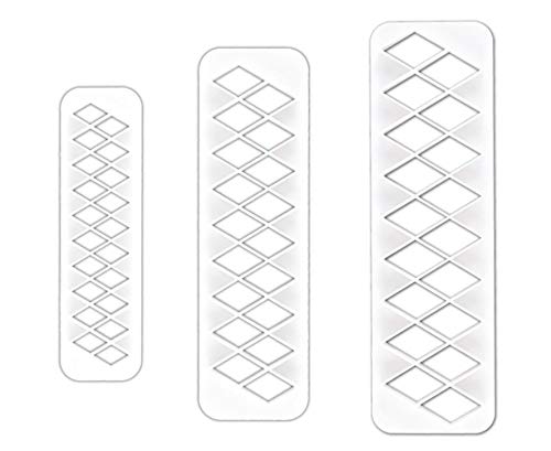 RKPM HOMES Cookie Cutter - Geometric Multicutter-Diamond Cake Fondant Cutter - 3 Size Biscuit Cutters, Novel Creative Cake Decorating