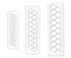 RKPM HOMES Cookie Cutter - Geometric Multicutter-Diamond Cake Fondant Cutter - 3 Size Biscuit Cutters, Novel Creative Cake Decorating