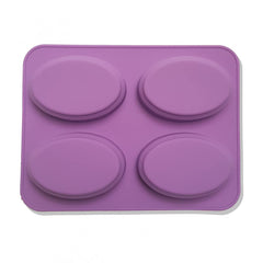 RKPM HOMES Silicone Cake Baking Pan Jelly Pudding Mousse Mould Nautical Handmade Cloud Cold Process Soap Mold (4 Cavity Oval Paradise Tree Mold)