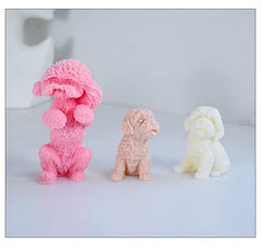 RKPM HOMES Stand Dog Shape Candle Mold I 3D Fondant Pillar Silicone Epoxy Mould I for DIY Handmade Ornament Chocolate, Cake Décor, Aromatherapy, Plaster, Soap, Resin Art Craft Making - 1 Cavity