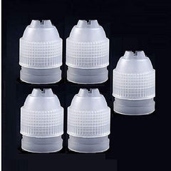 RKPM HOMES Set of 5 Small Standard Couplers Cake Decorating Coupler Pipe Tip Coupler for Icing Nozzles, White 5