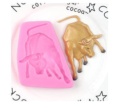 RKPM HOMES Bull Shape Cake Mould | Bullfight Silicone Fondant 3D Candy Mold | Baking Tools for Cake Chocolate Candy Ice Jelly Soap Pudding | Cake Baking Moulds | Bakeware Molds | Multicolor