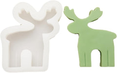 RKPM HOMES Deer Shape Candle Mold I 3D Fondant Reindeer Silicone Epoxy Mould I Animal Molds for DIY Handmade Chocolate, Cake Décor, Aromatherapy, Biscuit, Soap, Silica Gel Resin Art Craft Making