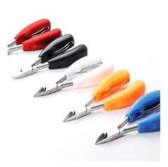 RKPM HOMES Professional Toe Nail Clippers for Thick and Ingrown Toenails, Heavy duty Toenail Clippers for Men & Seniors with Stainless Steel Sharp Blades and Lighter Soft Big Handle(Orange)